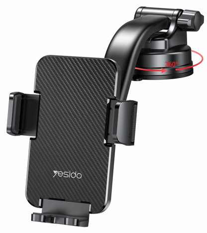 Bilholder Yesido C172, 4 tommer - 7 tommer, Sort