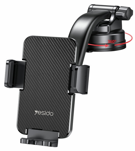 Bilholder Yesido C172, 4 tommer - 7 tommer, Sort