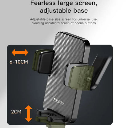 Bilholder Yesido C172, 4 tommer - 7 tommer, Sort