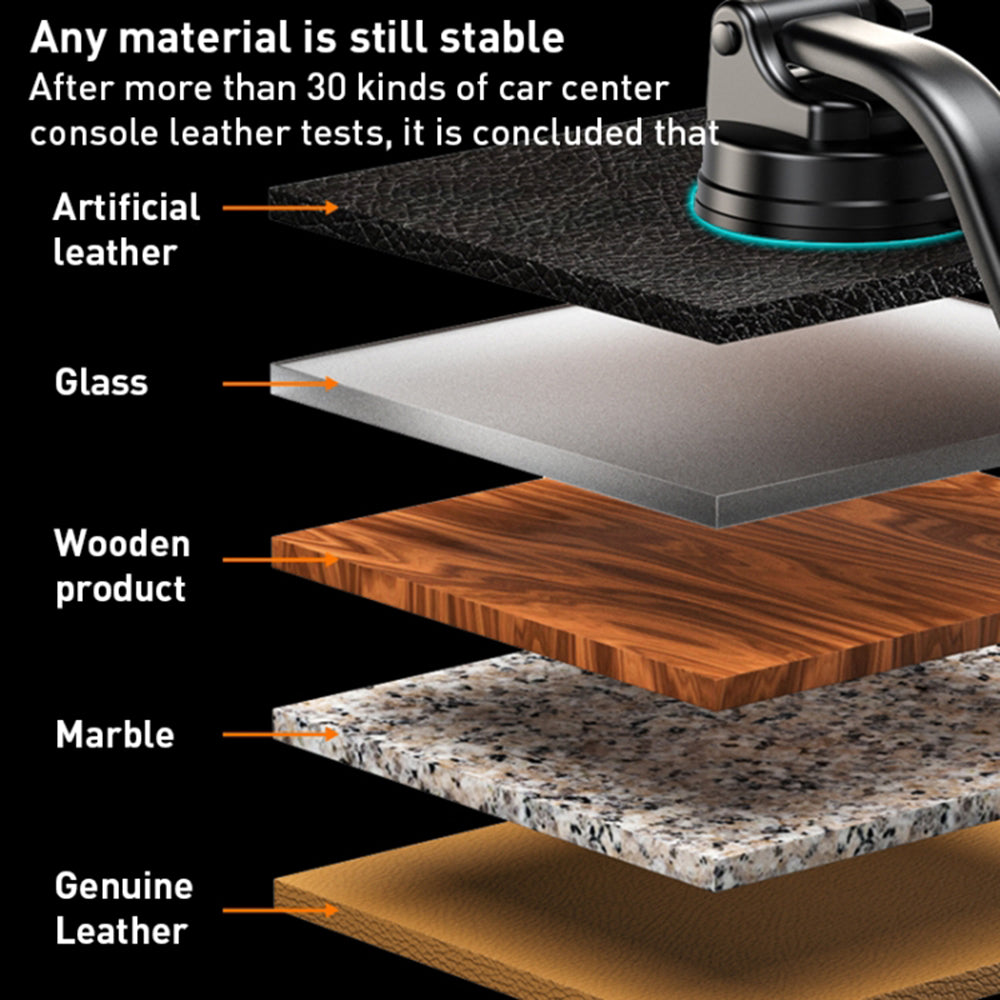 Bilholder Yesido C172, 4 tommer - 7 tommer, Sort