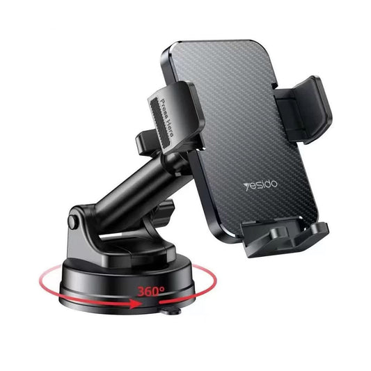 Bilholder Yesido C173, 4.7inch - 7.2inch, Sort