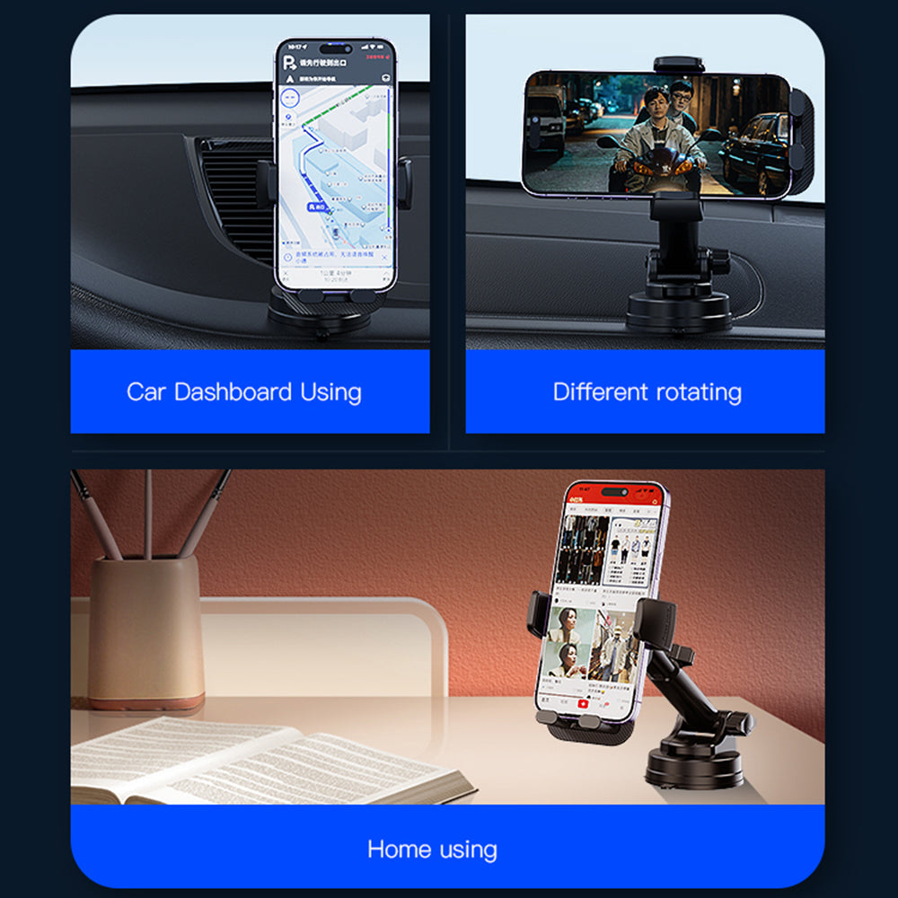 Bilholder Yesido C174, 4 tommer - 6,7 tommer, Sort