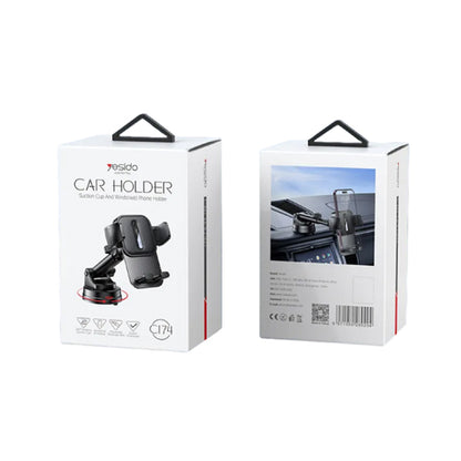 Bilholder Yesido C174, 4 tommer - 6,7 tommer, Sort