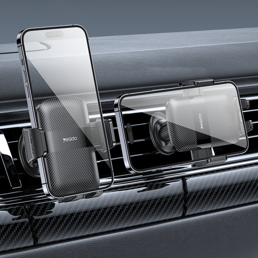 Yesido C251 Car Holder, 4.8inch - 7.2inch, Black