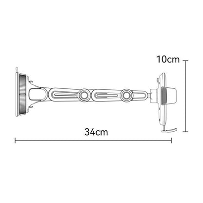 Bilholder Yesido C275, 4.7 tommer - 7.2 tommer, Sort