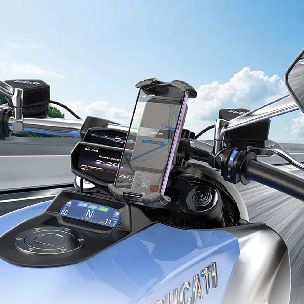 Borofone BH105 Basalt Bicycle Holder, 4.7inch - 7inch, Black