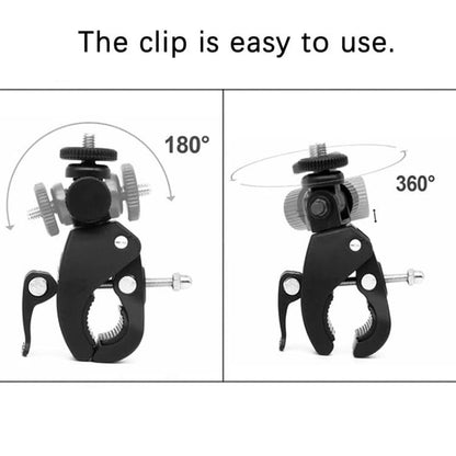 Cykelholder til Sportskamera Techsuit CAL07 til GoPro, Sort