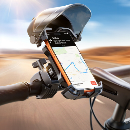 Cykel- og Motorcykelholder med Solskærm Joyroom JR-ZS528, 4,7 tommer - 7 tommer, Sort