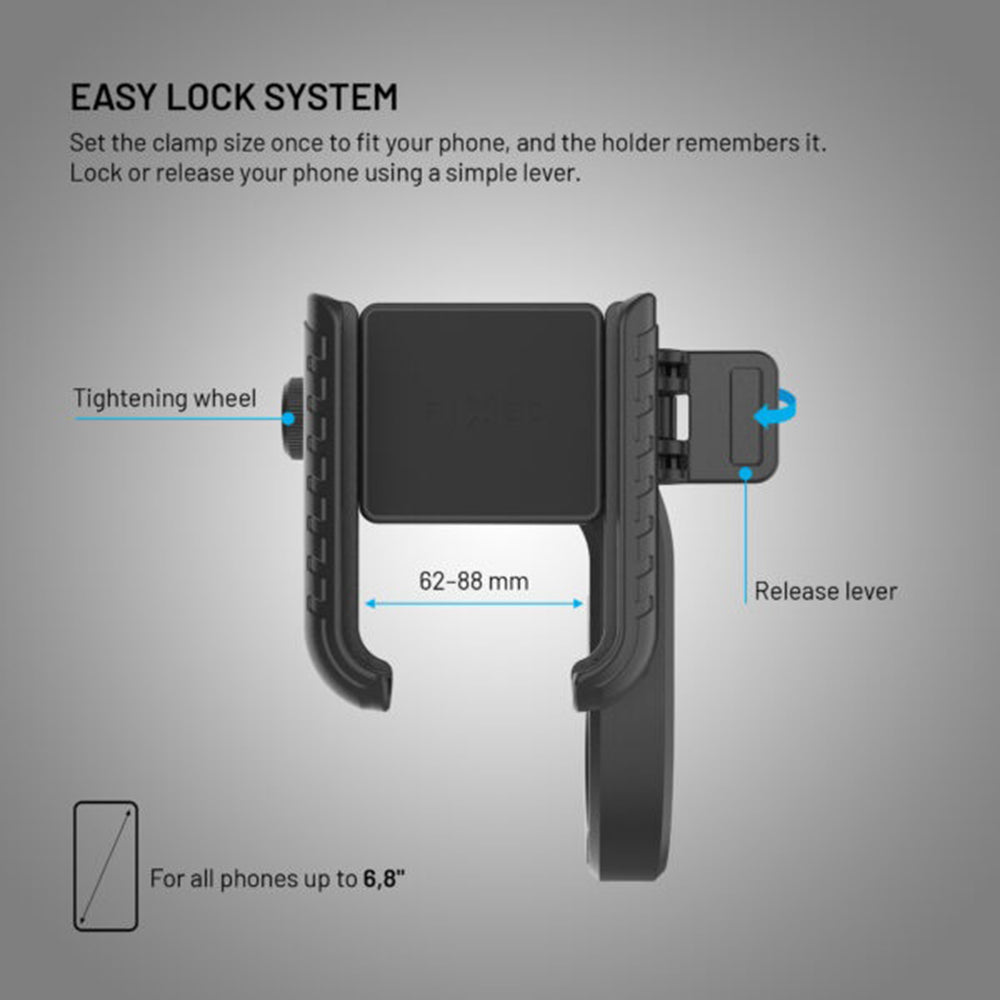 Cykelholder Fixed Bikee Plus Vista, Universal, Sort