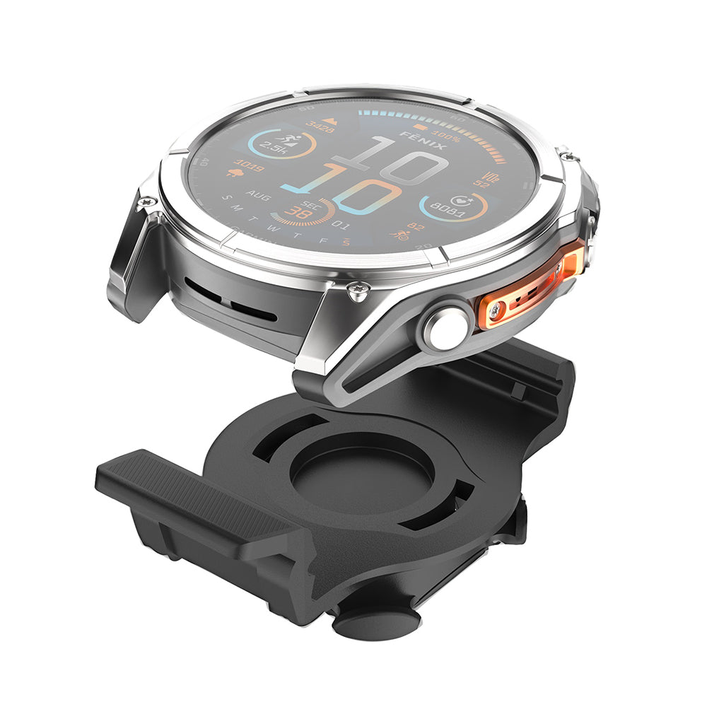 Fast cykelholder til Garmin Watch 22mm / Edge Computer, Sort