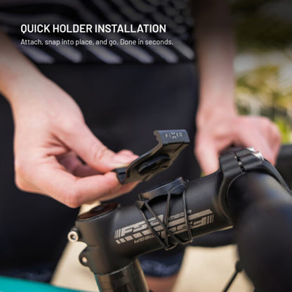 Fast cykelholder til Garmin Watch 22mm / Edge Computer, Sort