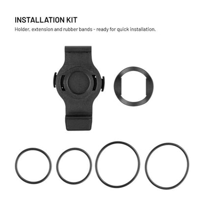 Fast cykelholder til Garmin Watch 22mm / Edge Computer, Sort
