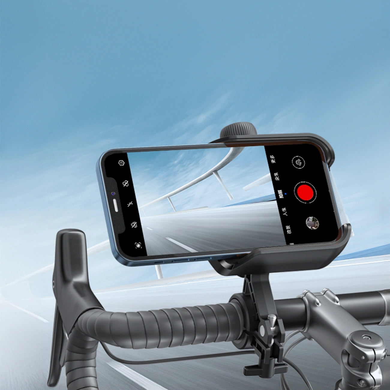 Cykel- og motorcykelholder Joyroom JR-ZS431, 4.7 tommer - 7 tommer, Sort