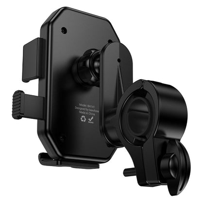 Borofone BH141 Camino Cykel- og Motorcykelholder, 6 tommer - 7 tommer, Sort