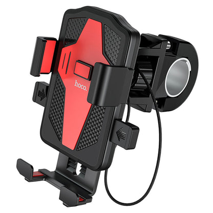 Cykel- og Motorcykelholder HOCO CA73, 4,5 tommer - 7 tommer, Sort Rød