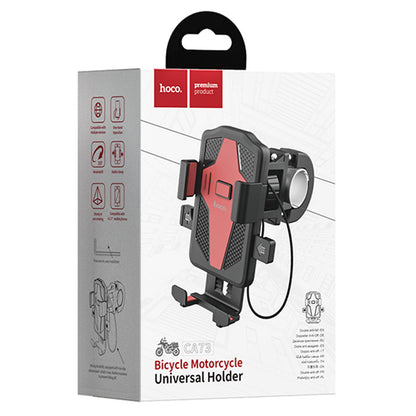 Cykel- og Motorcykelholder HOCO CA73, 4,5 tommer - 7 tommer, Sort Rød