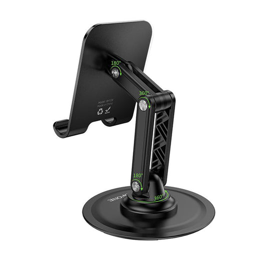 Borofone BH128 Admirado Skrivebordsholder, 4,5 tommer - 7 tommer, Sort