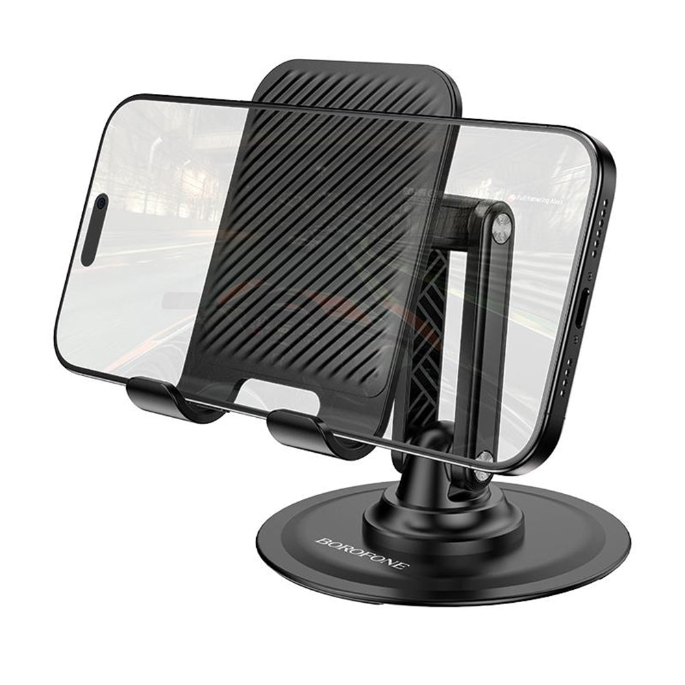 Borofone BH128 Admirado Skrivebordsholder, 4,5 tommer - 7 tommer, Sort