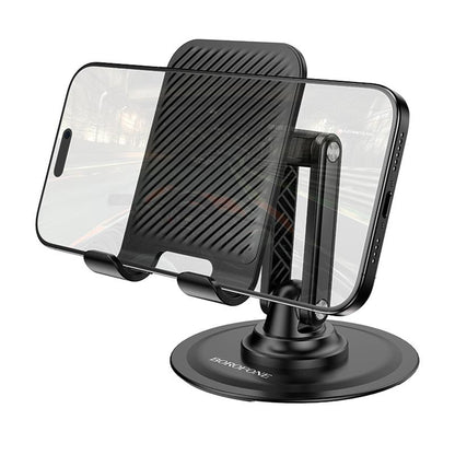 Borofone BH128 Admirado Skrivebordsholder, 4,5 tommer - 7 tommer, Sort