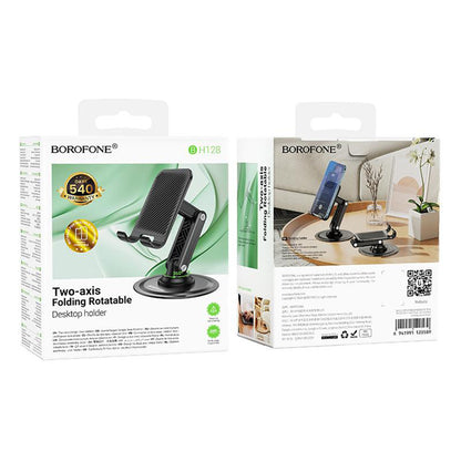 Borofone BH128 Admirado Skrivebordsholder, 4,5 tommer - 7 tommer, Sort