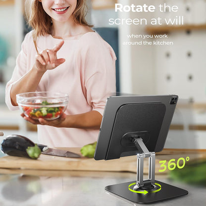 Lisen Q18 Skrivebordsstøtte til Telefon / Tablet, 4.7inch - 12.9inch, Sort YL0423120002