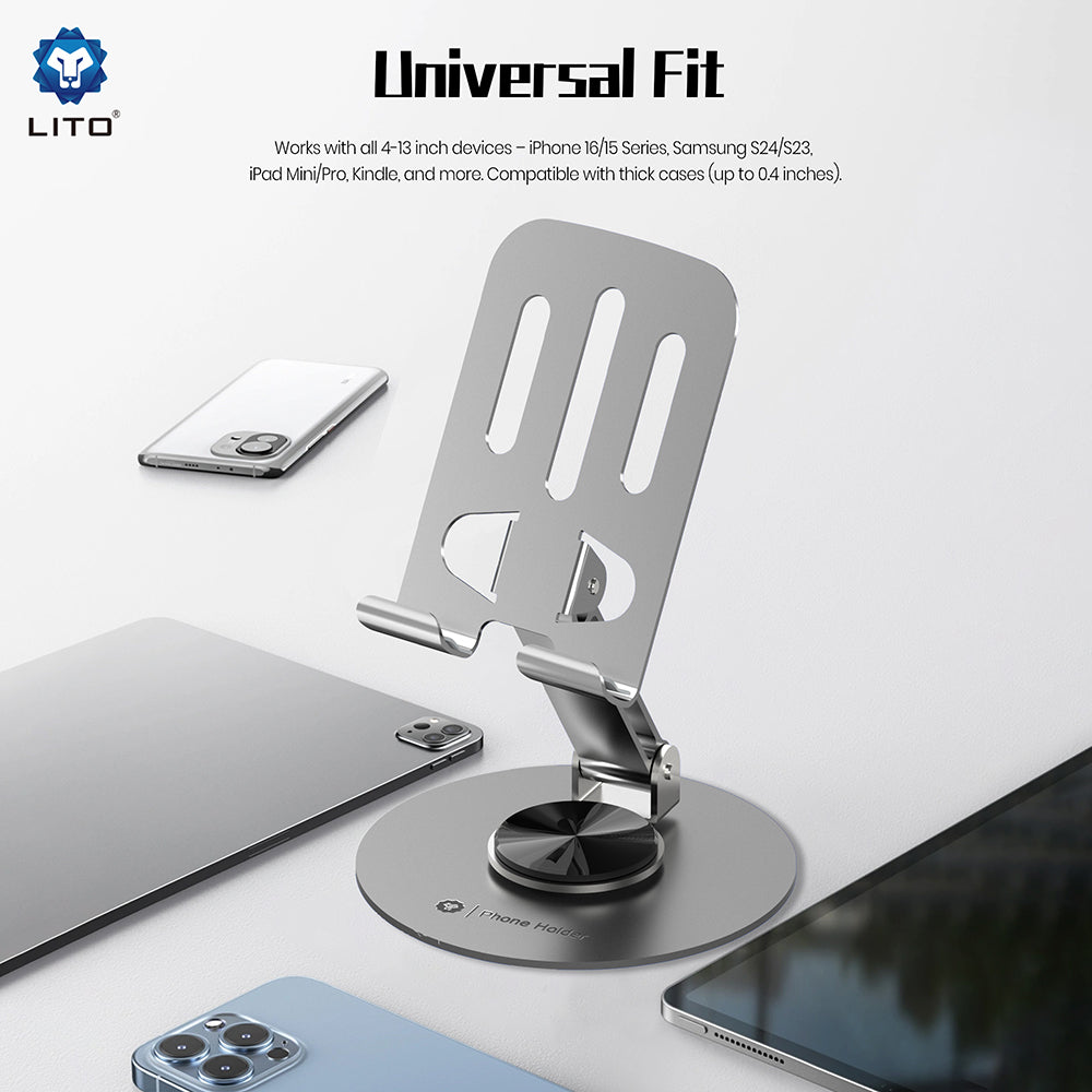 Lito LT-H01 Universalt Skrivebordsstativ, Grå