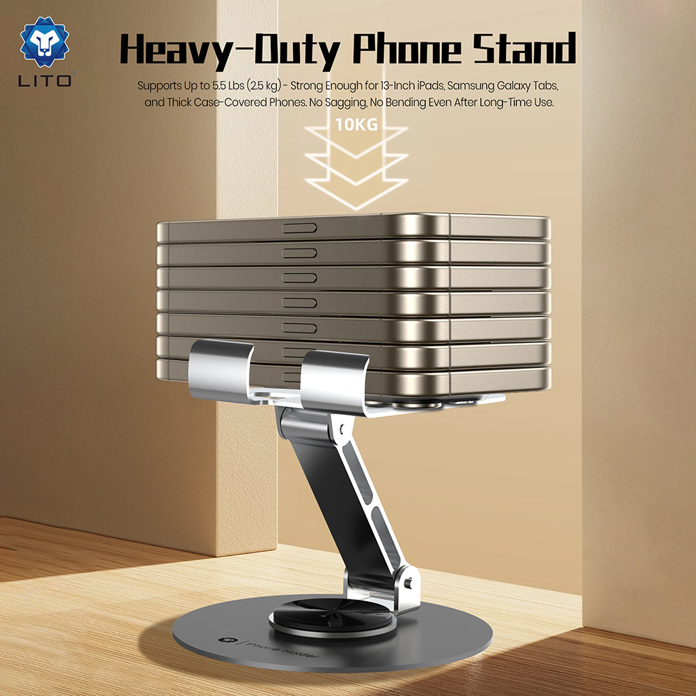 Lito LT-H01 Universalt Skrivebordsstativ, Grå