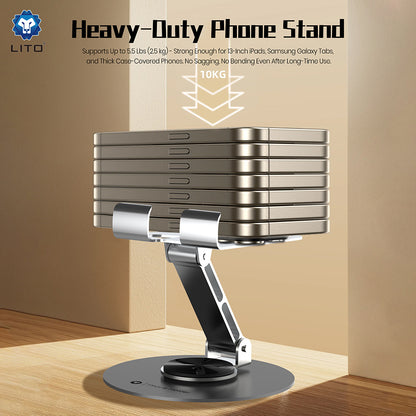 Lito LT-H01 Universalt Skrivebordsstativ, Grå