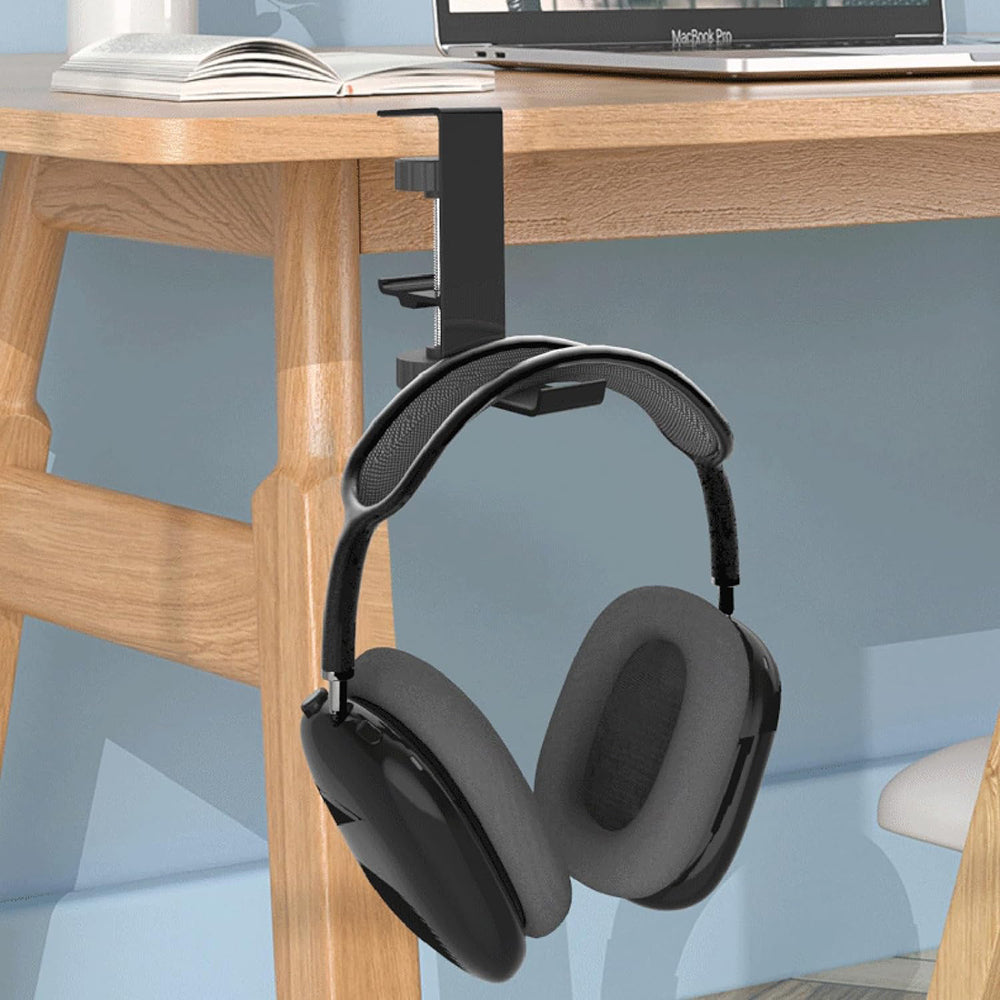 Techsuit DH2 Skrivebordsstøtte til Hovedtelefoner / Taske, Sort