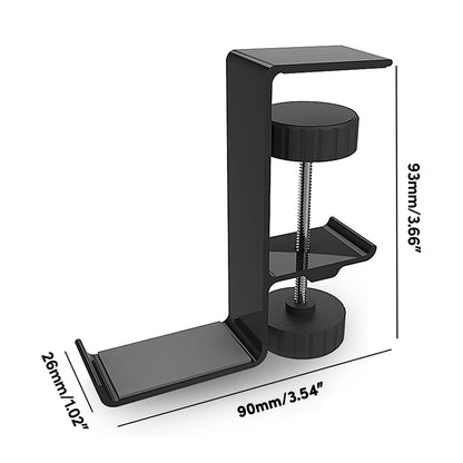 Techsuit DH2 Skrivebordsstøtte til Hovedtelefoner / Taske, Sort