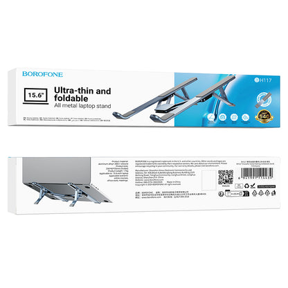 Borofone BH117 Graceful Laptopstøtte max. 15,6 tommer, Grå