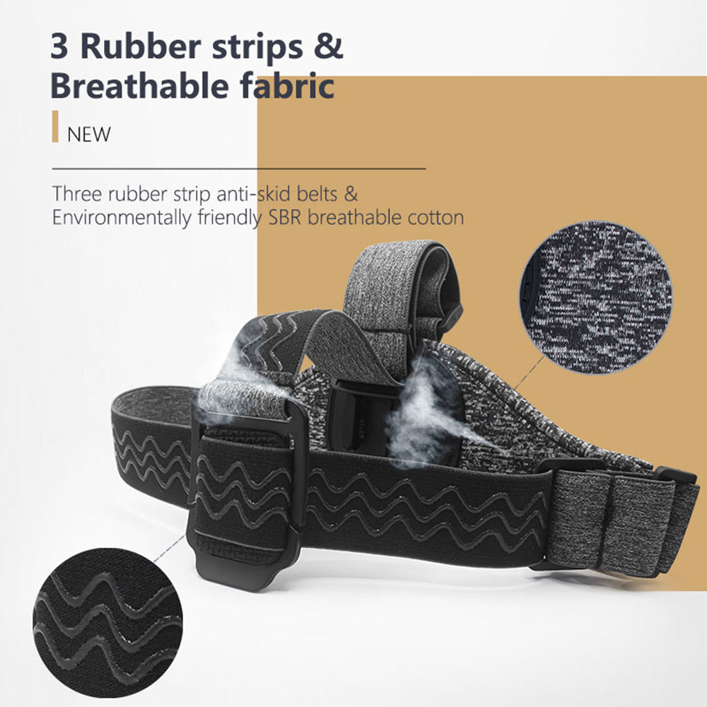 Sportkameraholder til hovedet Techsuit JX-003 til GoPro-serien, Grå