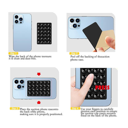 Støtte med sugekopper Techsuit SG-PAD, Grøn