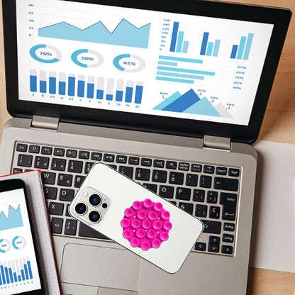 Support med sugekopper Techsuit SR-CUP, Rød