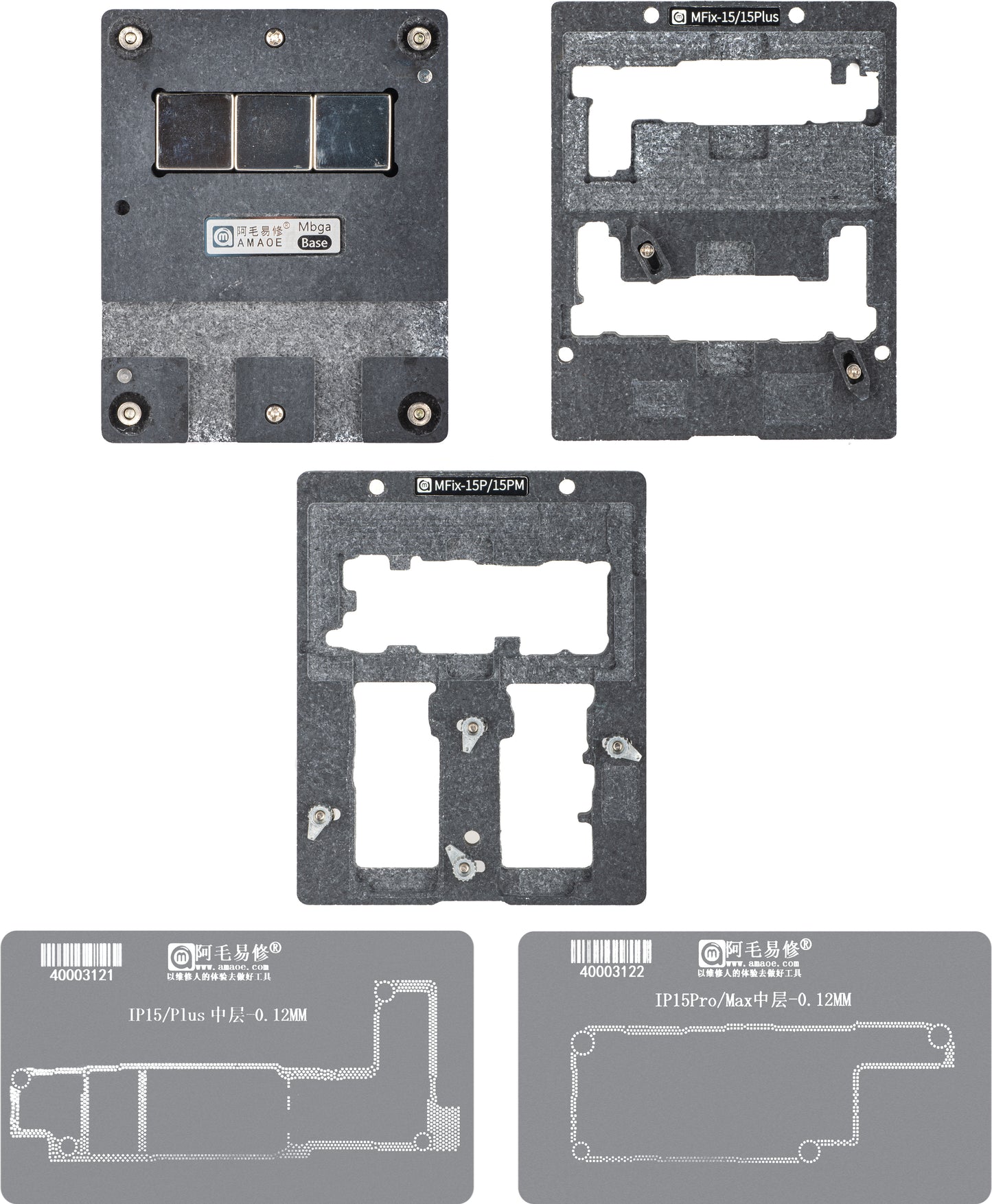Arbejdsholder til Reballing Amaoe MFix-15 til Apple iPhone 15-serien
