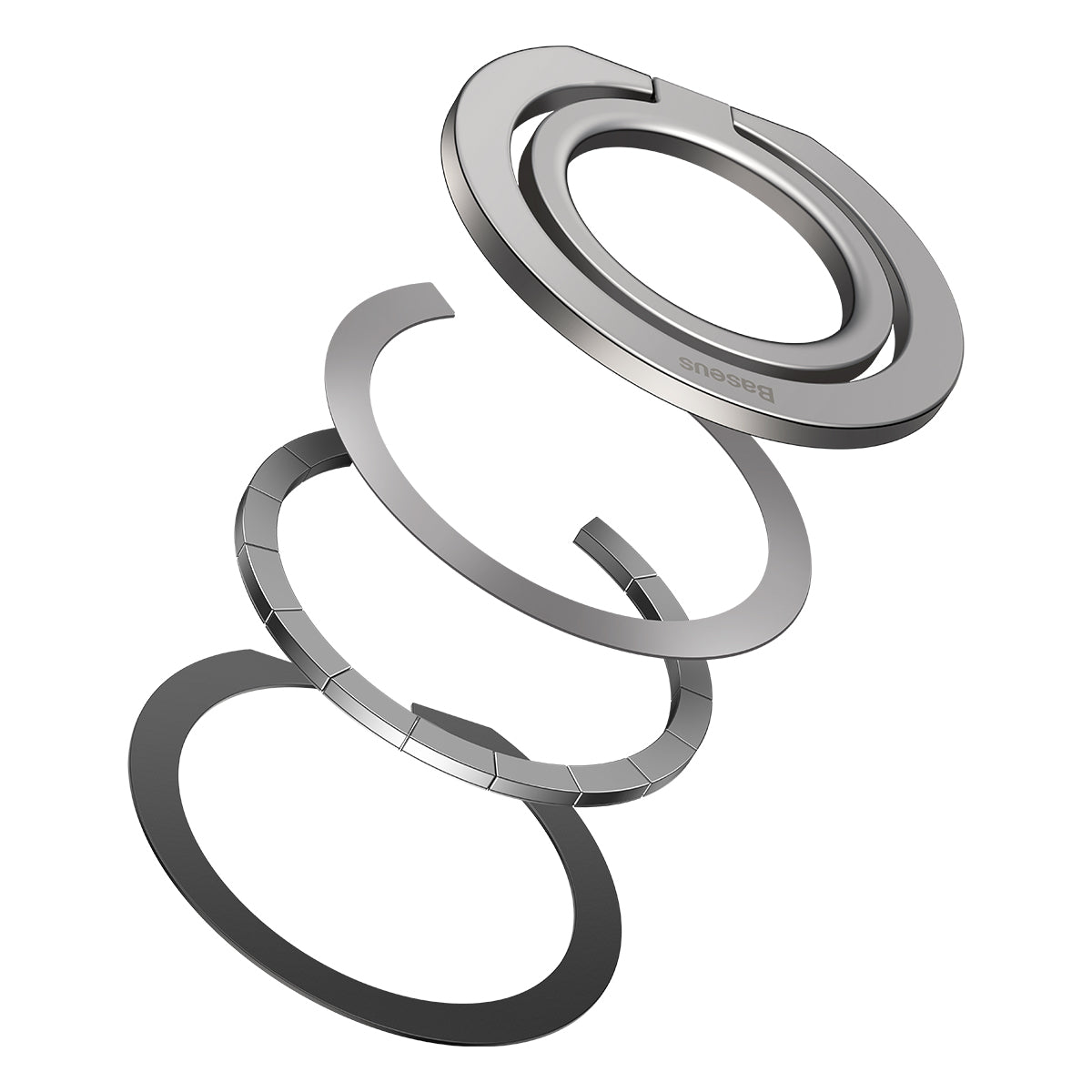 Baseus Halo Ring Holder, Universal, Sølv SUCH000012