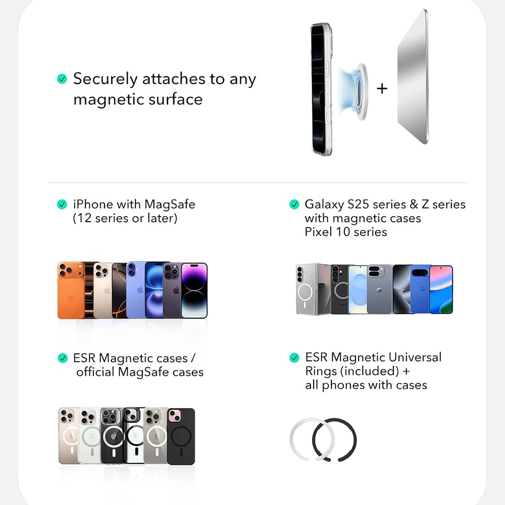 ESR HaloLock Ringholder, Hvid