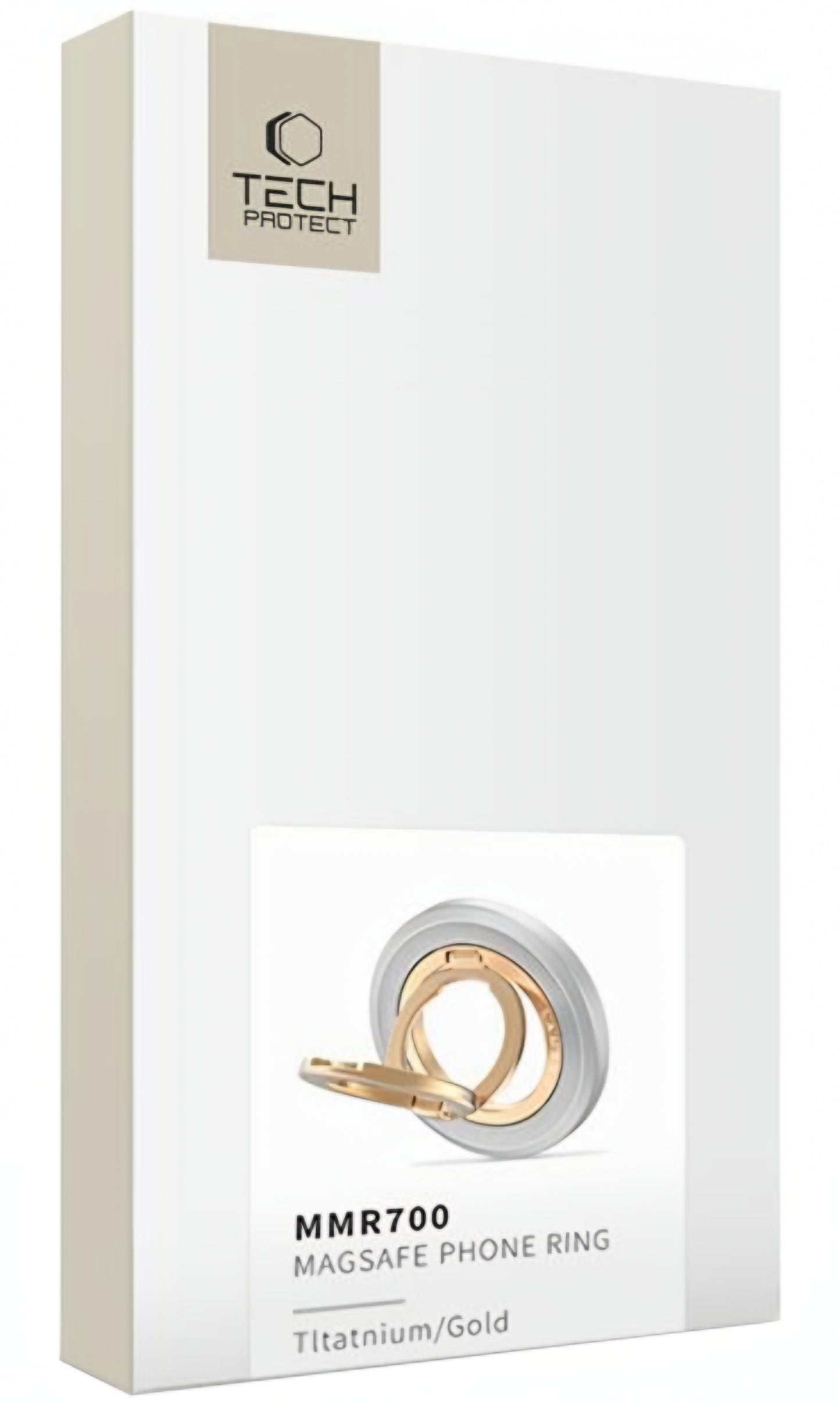 Tech-Protect MMR700 Lamano Ringholder, Universal, Gyldent Sølv