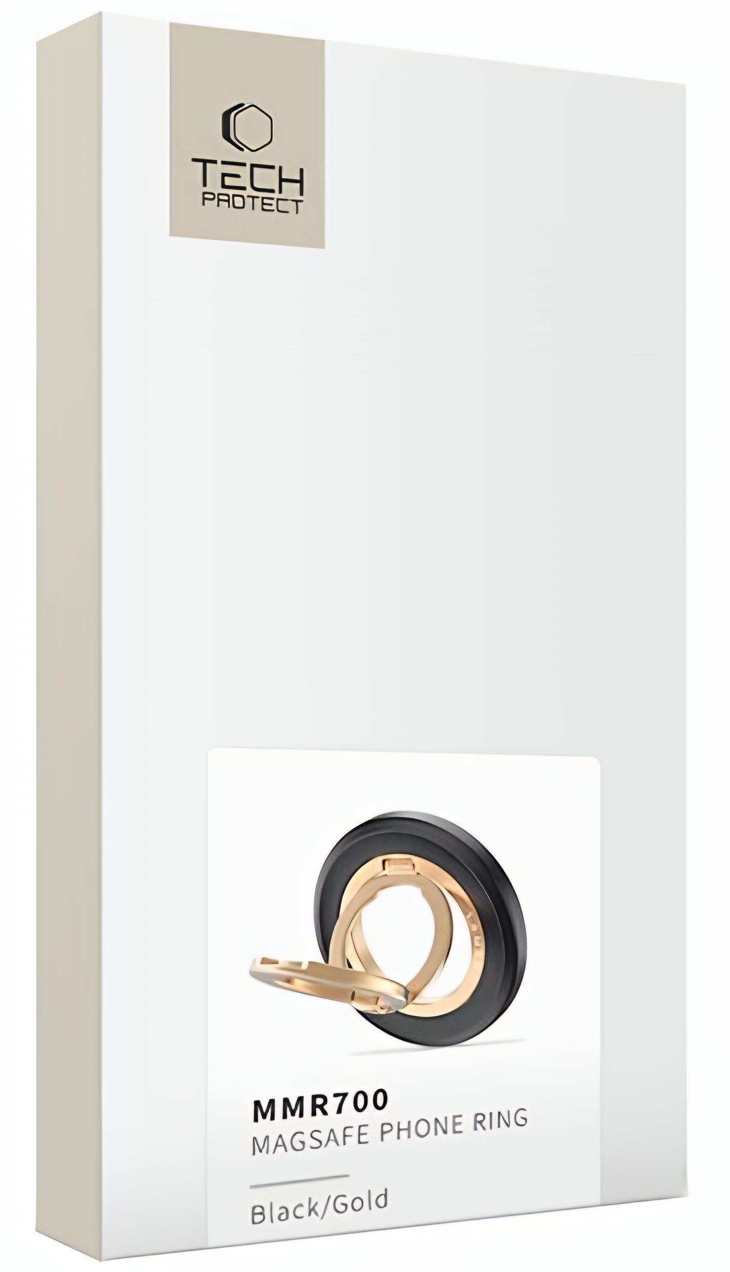 Tech-Protect MMR700 Lamano Ring Holder, Universal, Sort Guld