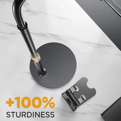 Lisen Bordholder til Telefon / Tablet, 4.7inch - 12.9inch, Sort YL0420050002