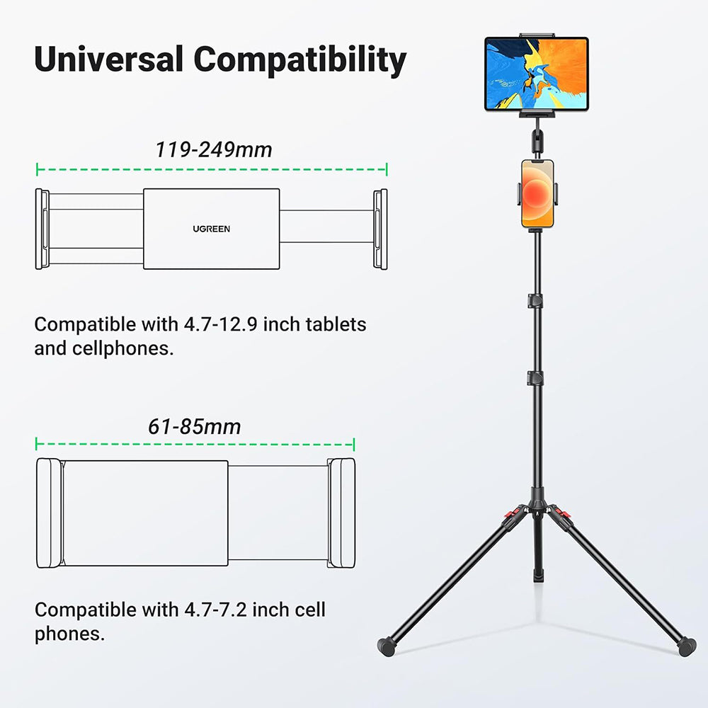 UGREEN LP585 Floor Stand for Phone / Tablet, Universal, Black