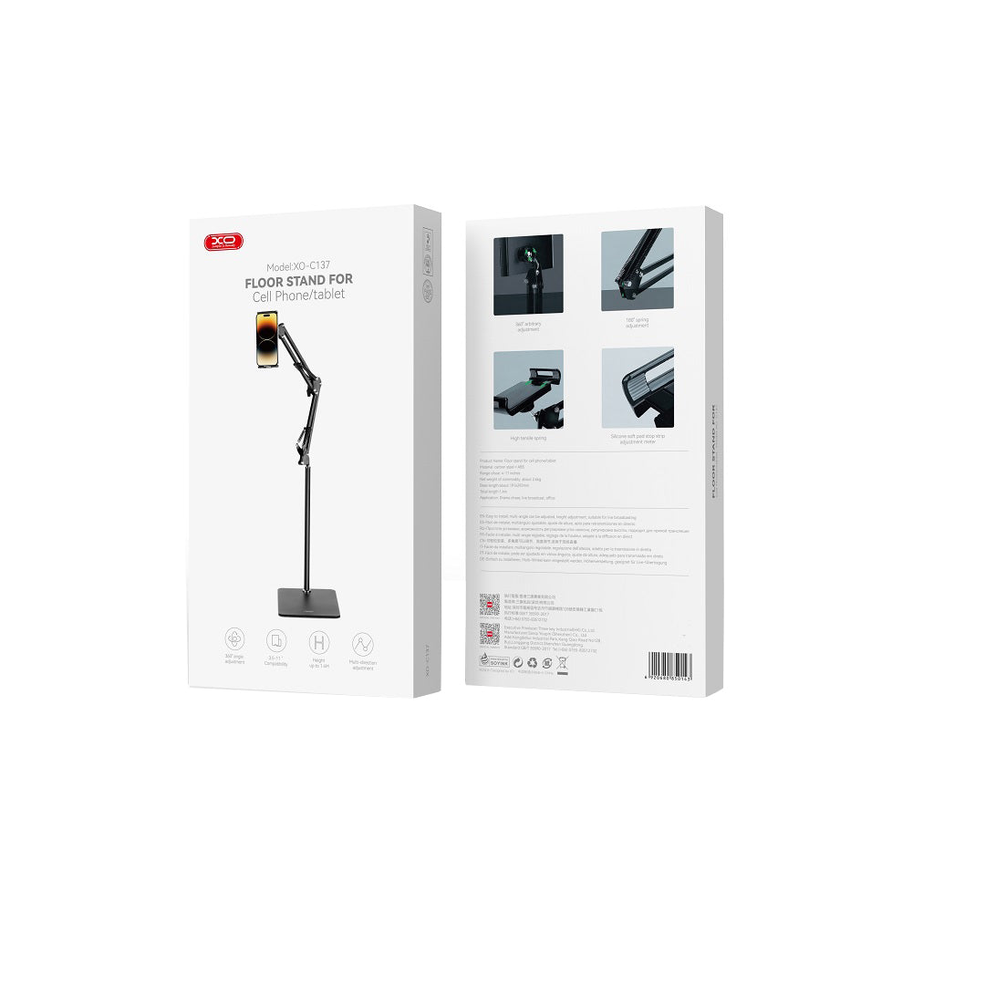Gulvstativ XO Design C137 til Tablet, Universal, Sort