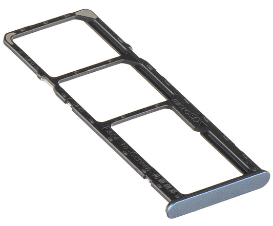 SIM-kort holder til Realme C63, Blå (Leather Blue), Servicepakke 612121000227