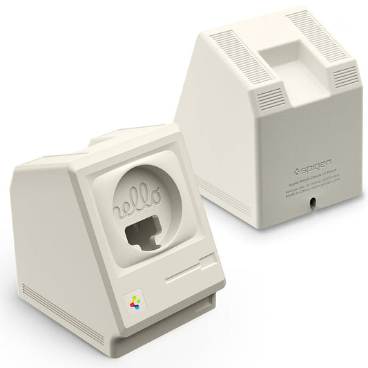 Spigen Classic LS holder til trådløs oplader til Apple Watch Series, creme AMP11668