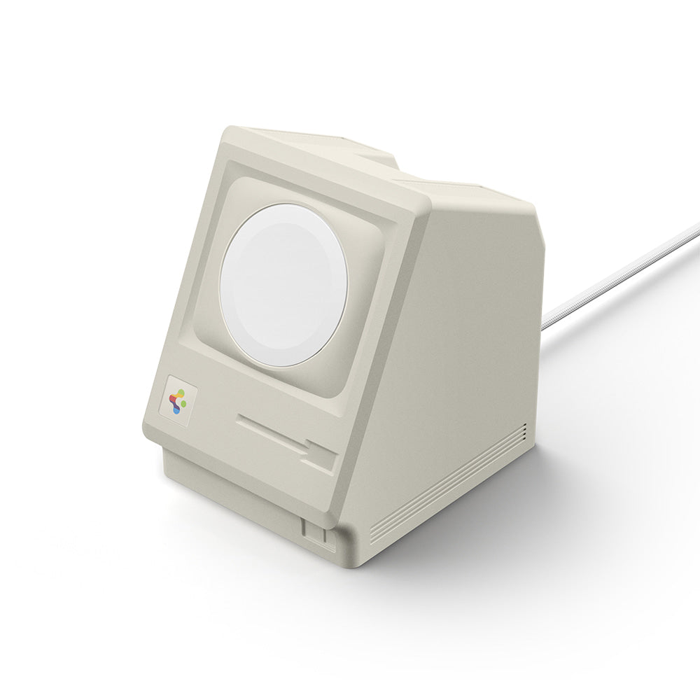 Spigen Classic LS holder til trådløs oplader til Apple Watch Series, creme AMP11668
