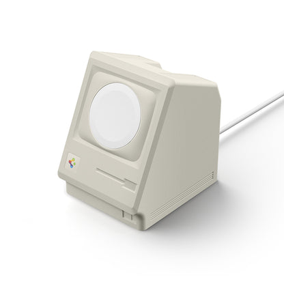 Spigen Classic LS holder til trådløs oplader til Apple Watch Series, creme AMP11668