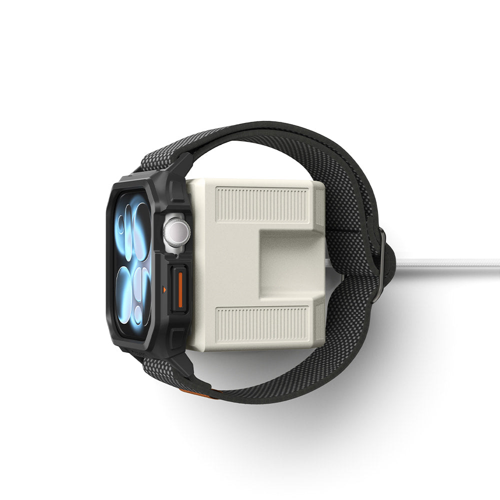 Spigen Classic LS holder til trådløs oplader til Apple Watch Series, creme AMP11668