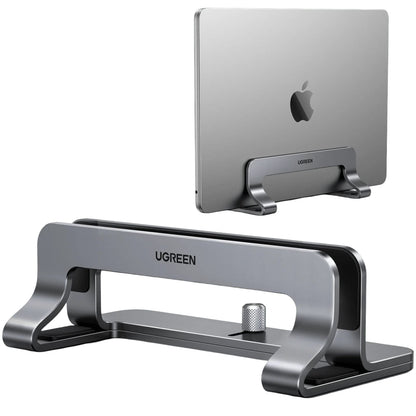 UGREEN LP258 Vertikal Laptopstøtte til laptops med en tykkelse på 12mm - 26mm, Sølv