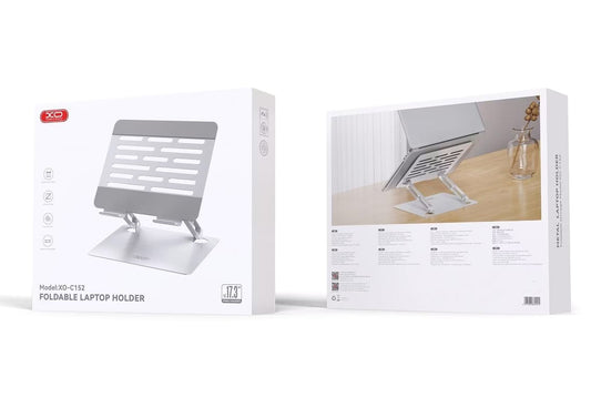 XO Design C152 Stativ til bærbar computer max. 17,3 tommer, Sølv