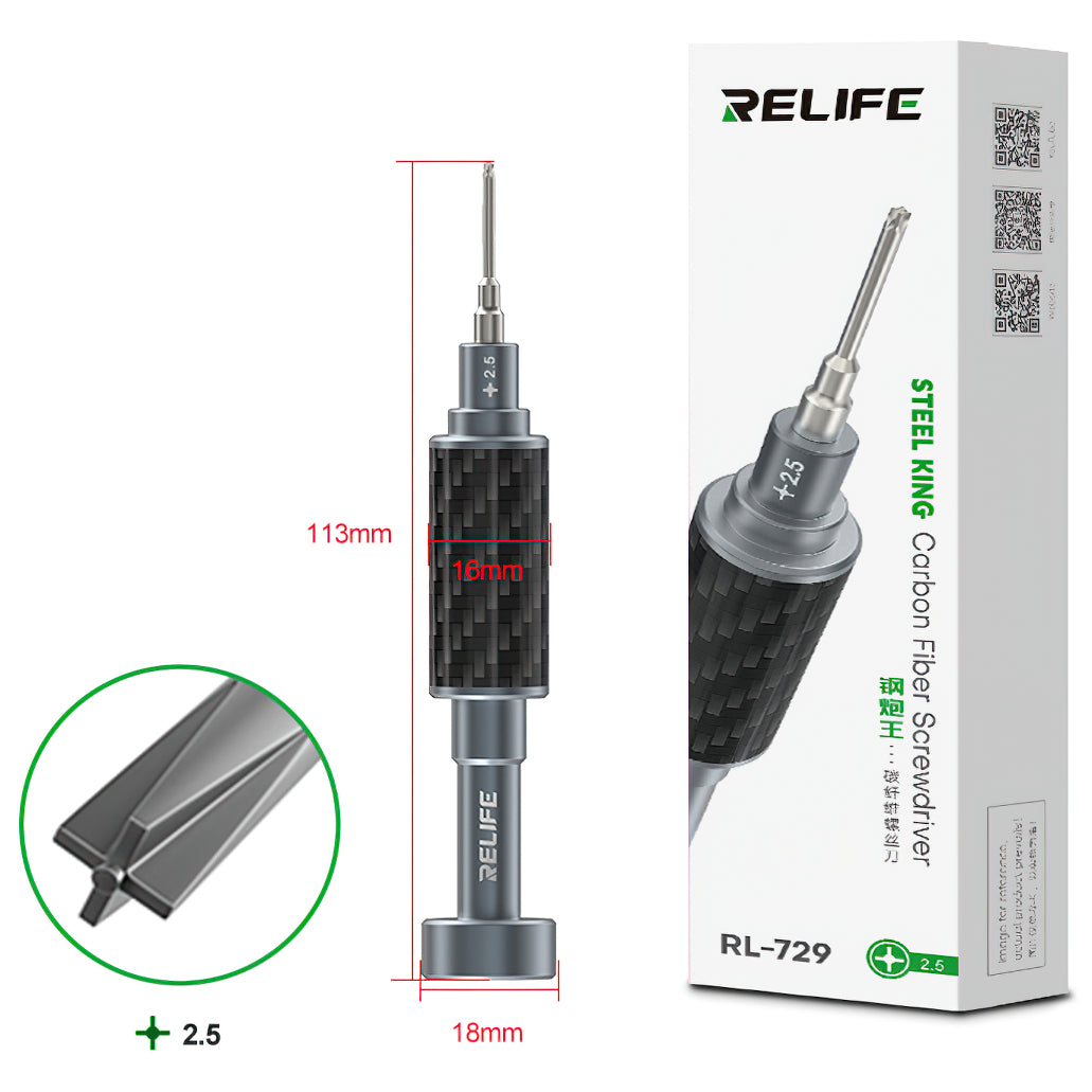 Skruetrækker Relife RL-729, Phillips 2.5mm